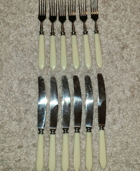 Set of 6 forks and knives - Picture 2 of 10